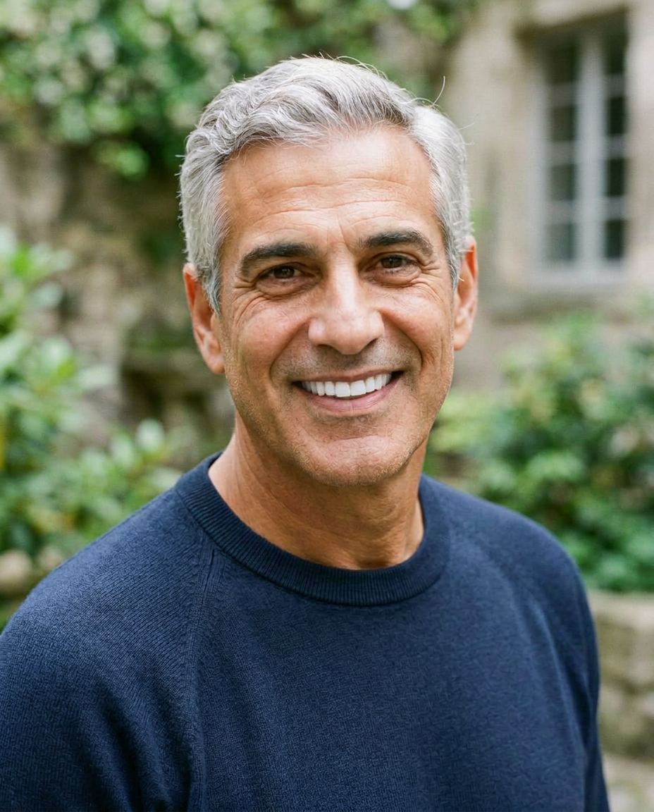 Illustrative smile portrait: Quiet confidence.
